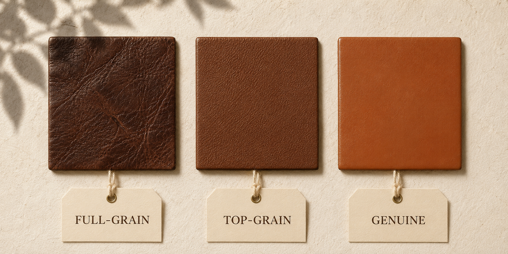 Full-grain vs top-grain vs genuine leather: what actually lasts