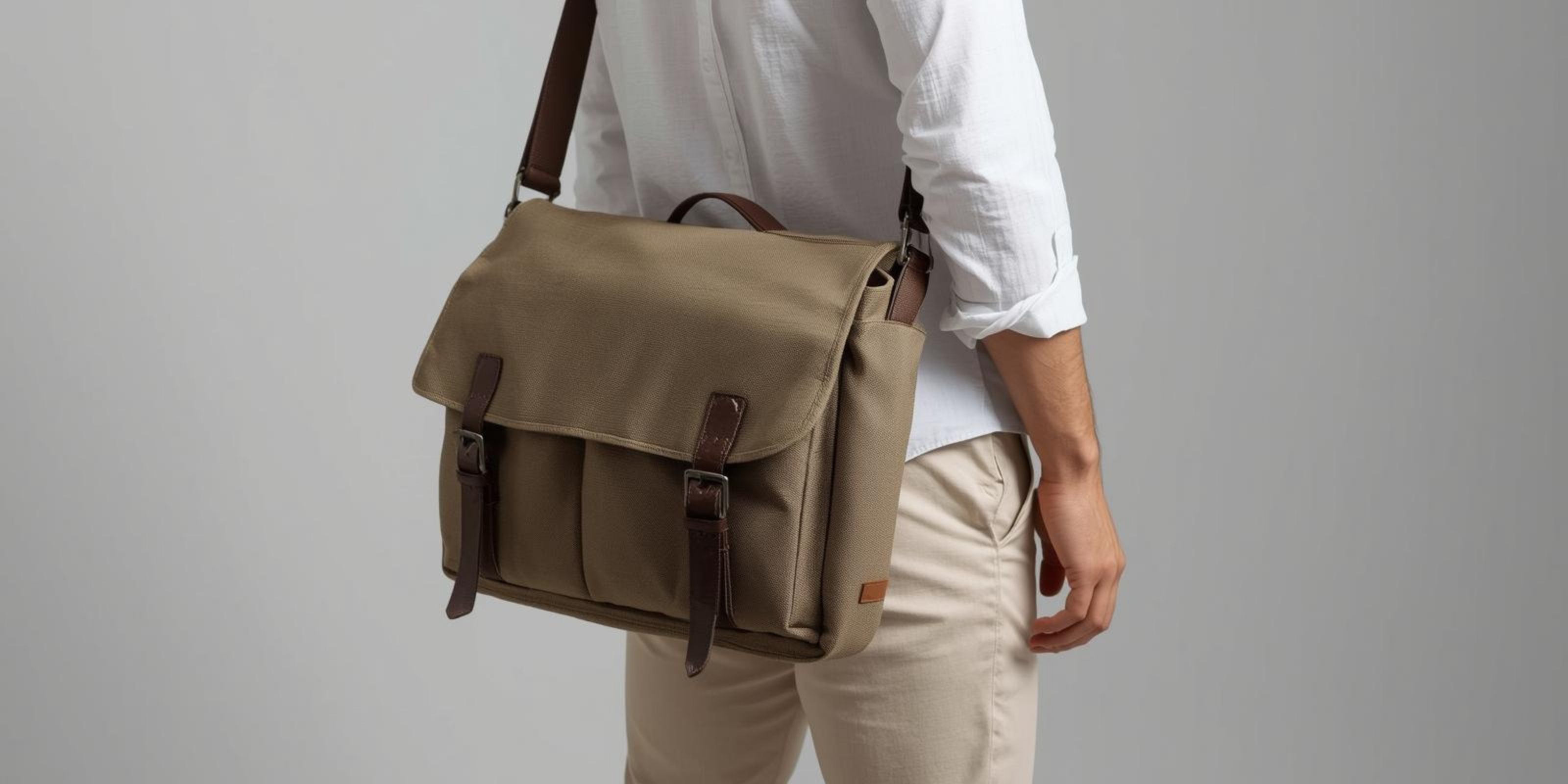 Canvas messenger bag