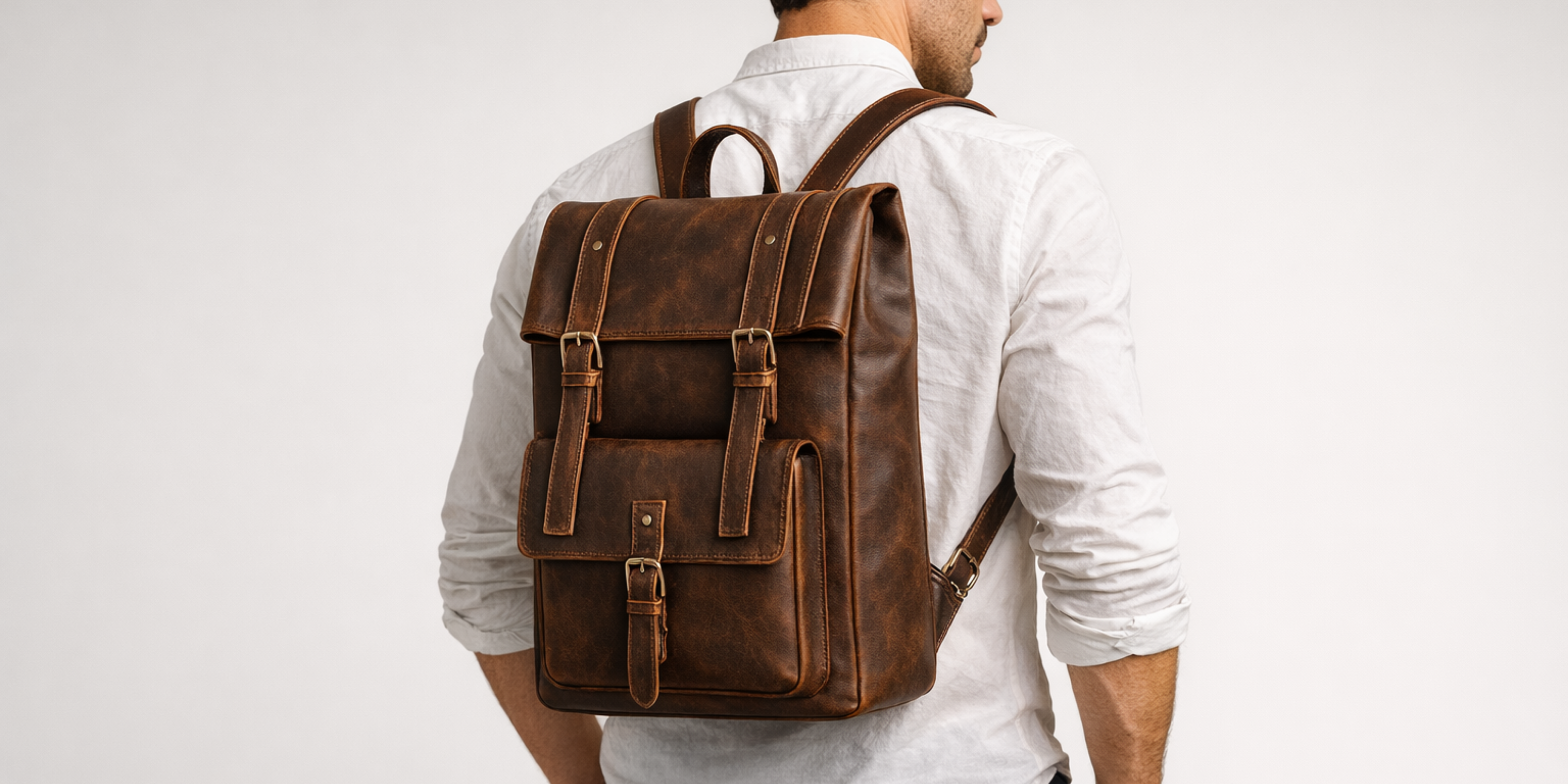 Mens leather backpacks