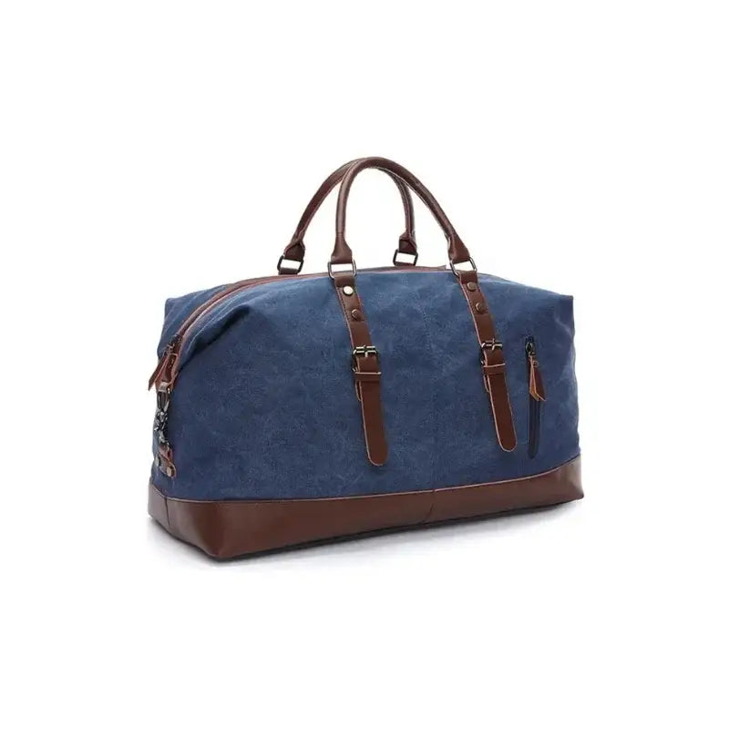 Men’s Canvas Duffle Bag – Multi-Pocket Weekend Travel Bag