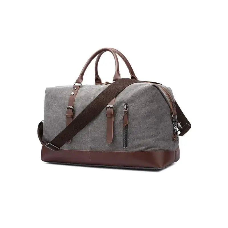 Men’s Canvas Duffle Bag – Multi-Pocket Weekend Travel Bag