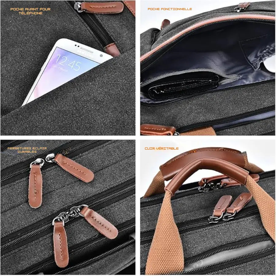 Convertible Laptop Backpack – 17.3 Inch Bag