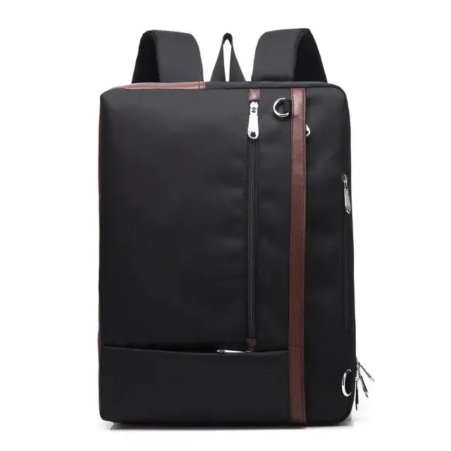 Convertible Laptop Backpack – 17.3 Inch Bag - Black