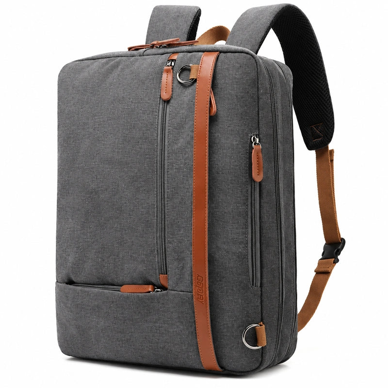 Convertible Laptop Backpack – 17.3 Inch Bag - Dark gray