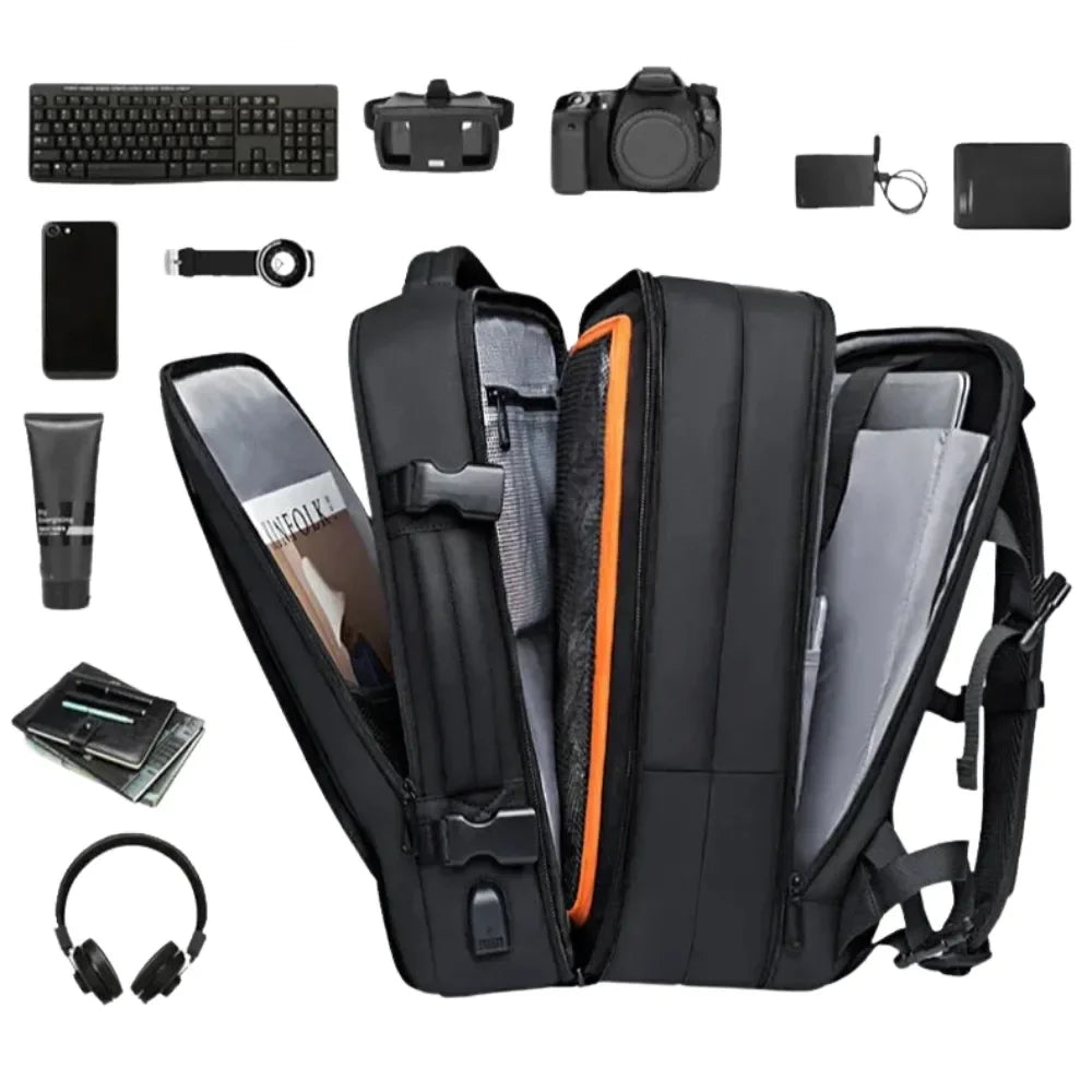 Expandable Travel Backpack – 22L to 37L Carry-On Bag