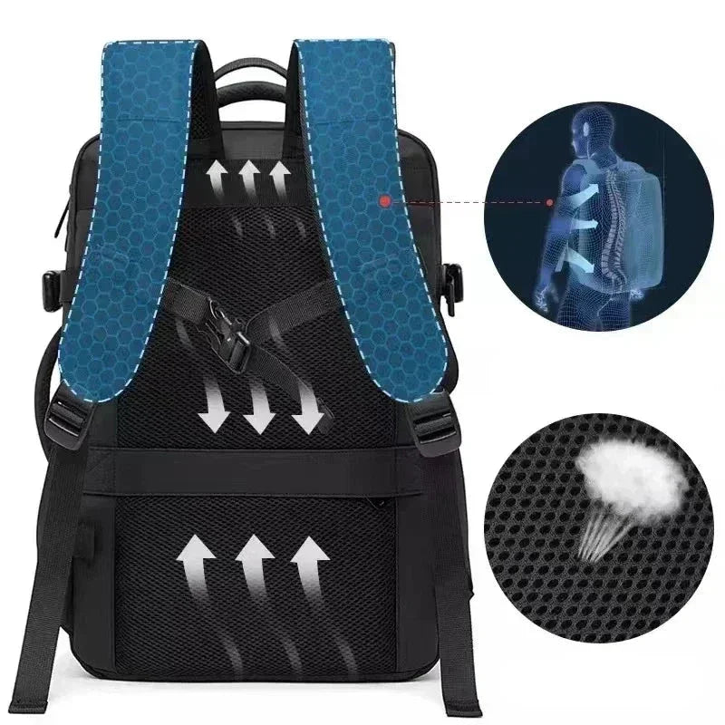 Expandable Travel Backpack – 22L to 37L Carry-On Bag