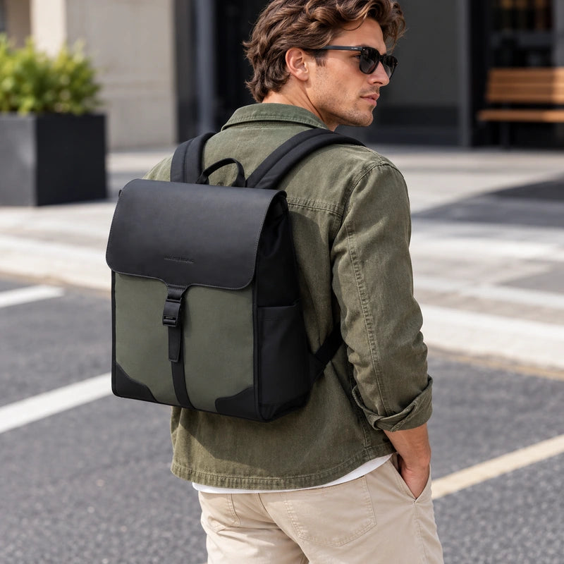 Laptop Backpack with Magnetic Flap – 15.6 Inch Water-Resistant Work Bag