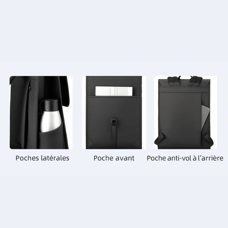 Laptop Backpack with Magnetic Flap – 15.6 Inch Water-Resistant Work Bag