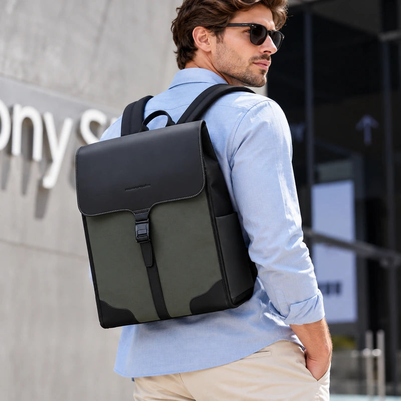 Laptop Backpack with Magnetic Flap – 15.6 Inch Water-Resistant Work Bag
