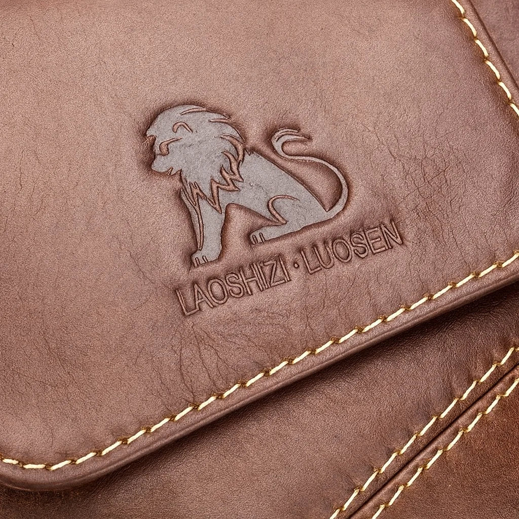 Leather Crossbody Bag for Men – Vertical Everyday Carry