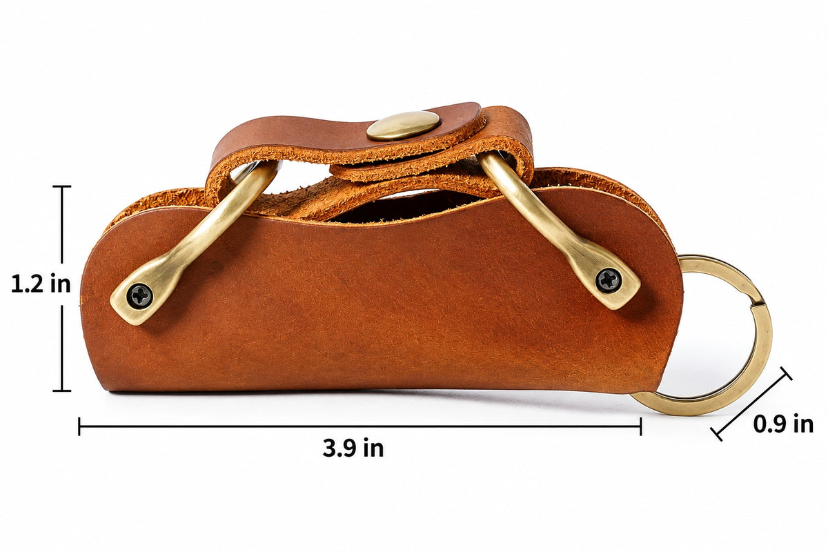 Leather Key Holder – Crazy Horse Key Organizer Case