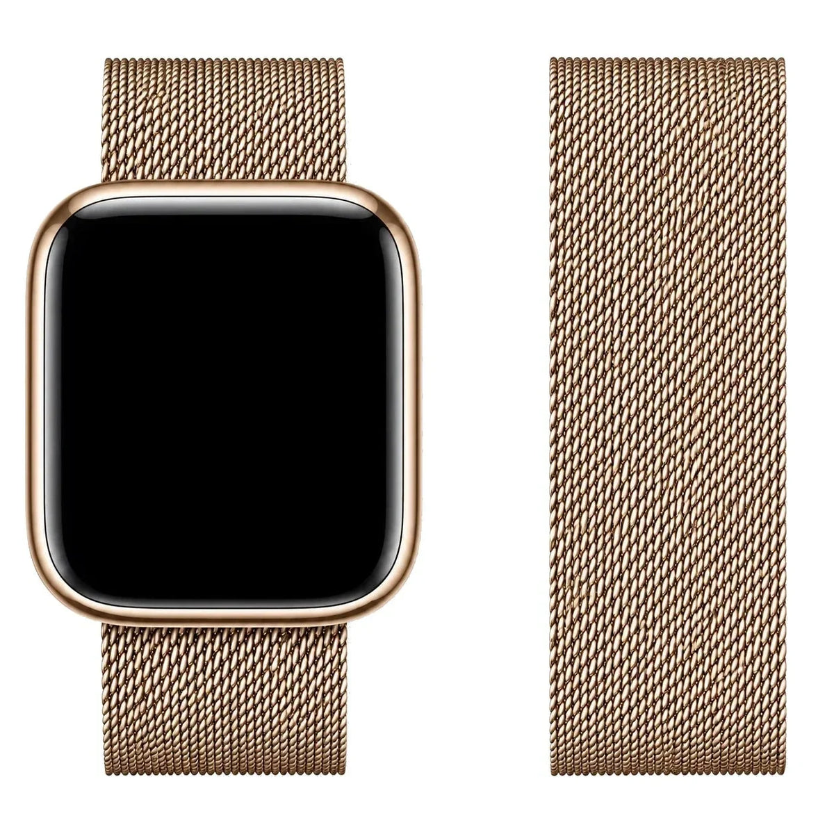 Magnetic Mesh Apple Watch Band - Stainless Steel Milanese Loop