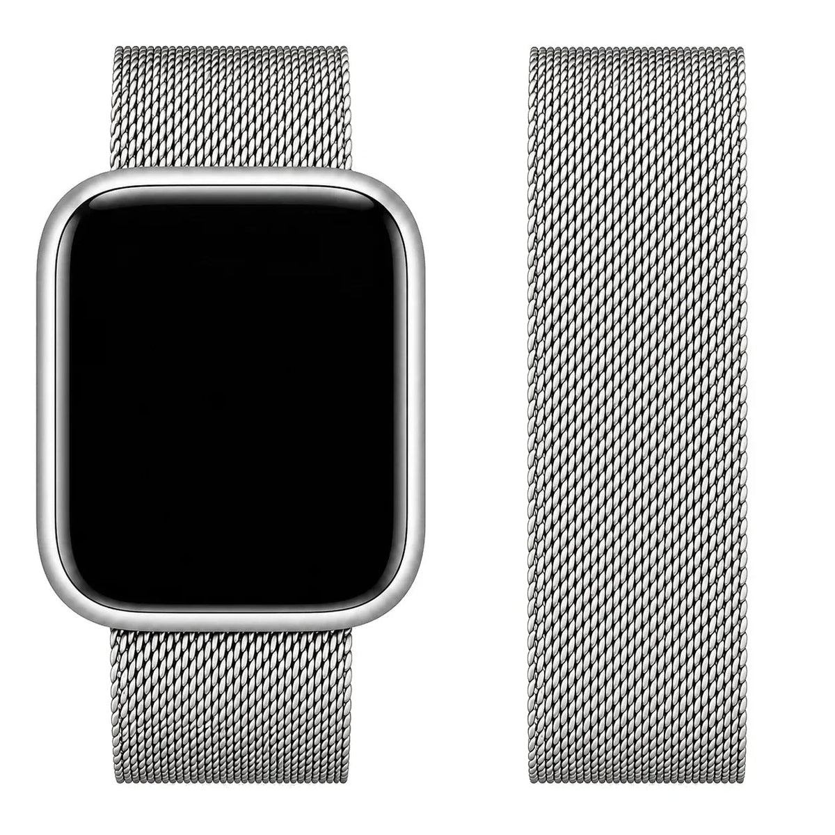 Magnetic Mesh Apple Watch Band - Stainless Steel Milanese Loop