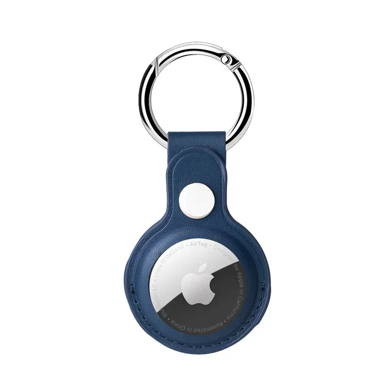 Men’s AirTag Keychain Holder - Clip-On Key Fob - Navy