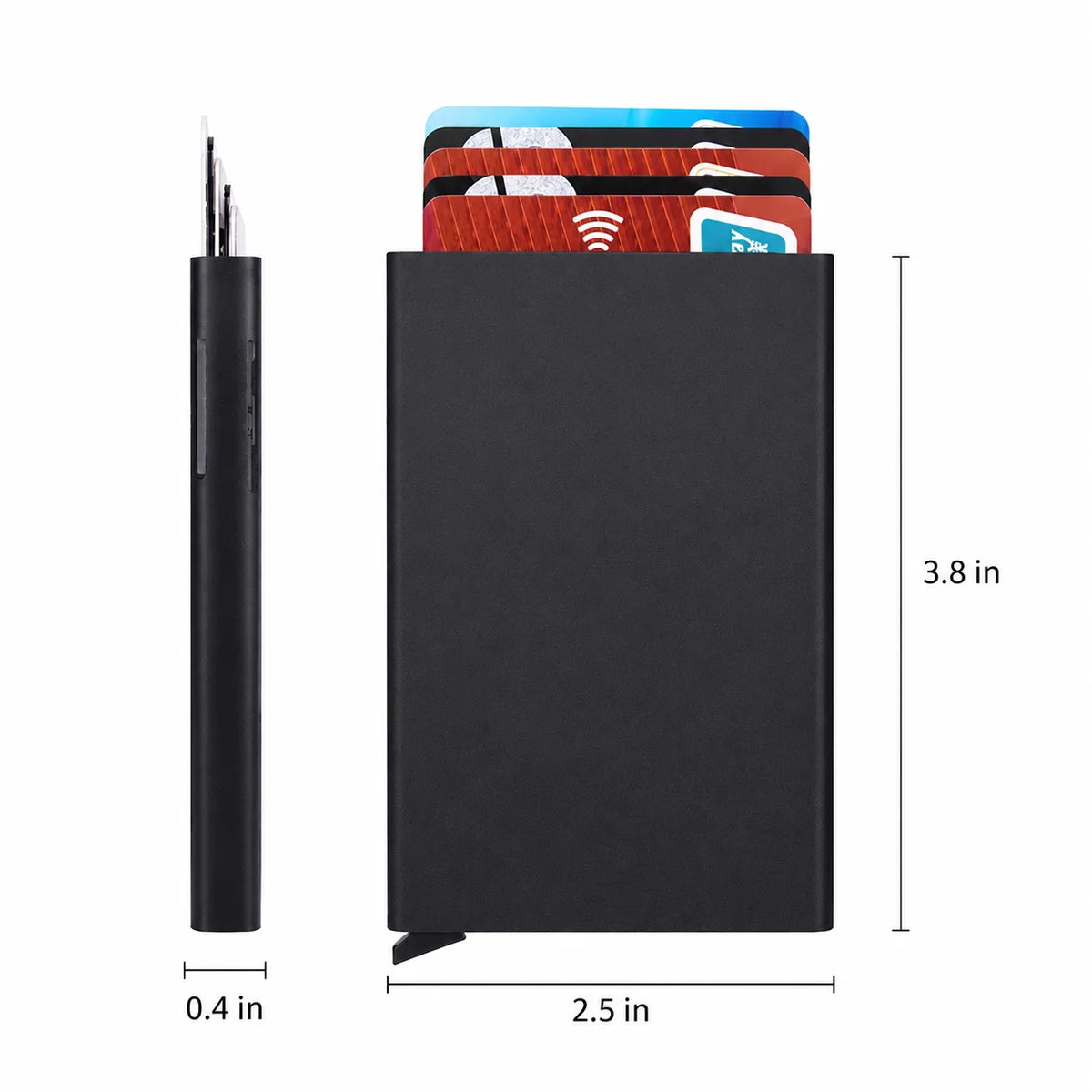 Men’s Aluminum Card Holder - Slim 5-Card RFID Case