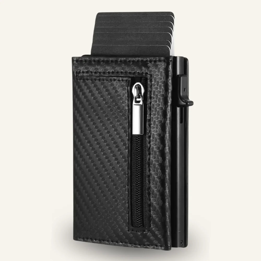 Men’s Aluminum Card Holder Wallet – Slim RFID Front Pocket Wallet
