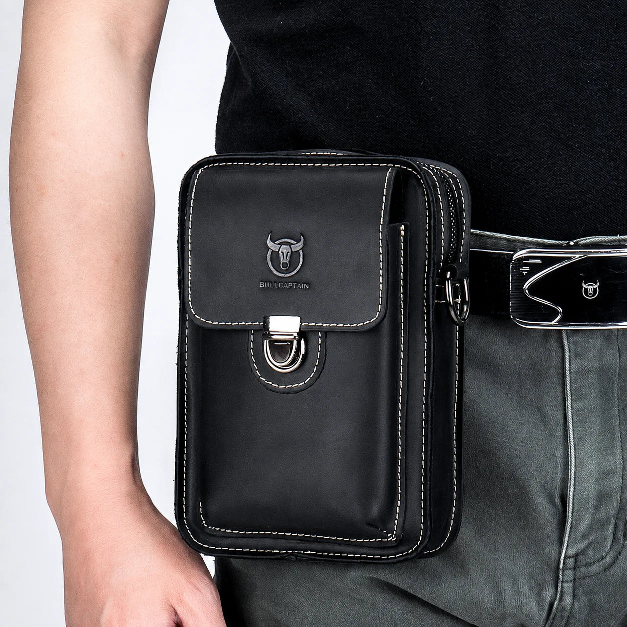 Men’s Belt Pouch - Detachable Strap & Mini Pouch