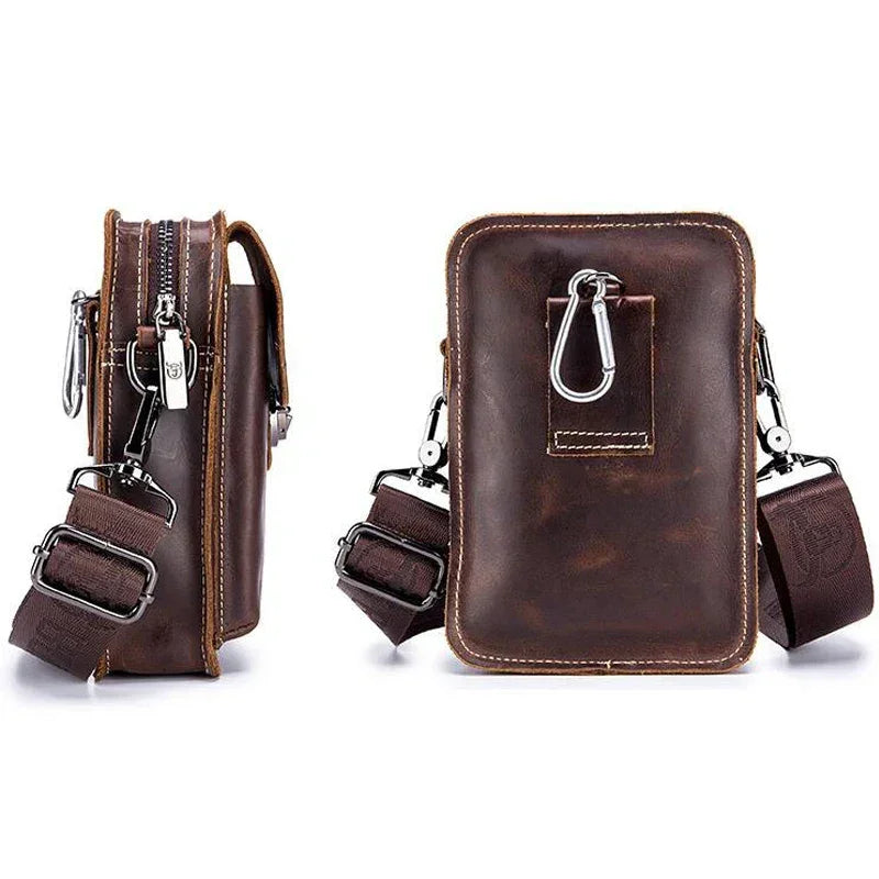 Men’s Belt Pouch - Detachable Strap & Mini Pouch