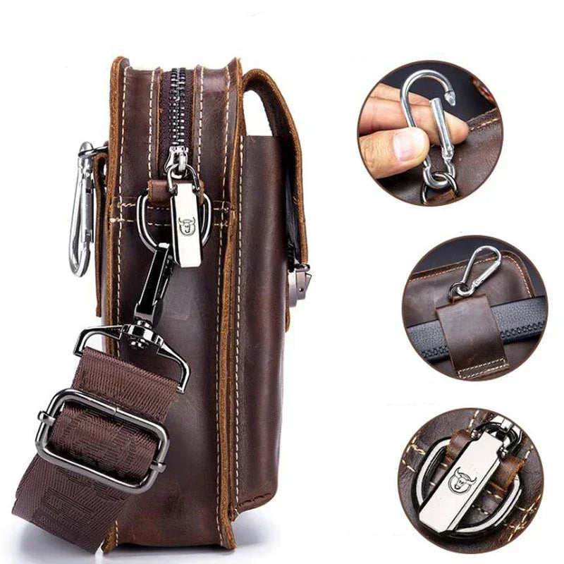 Men’s Belt Pouch - Detachable Strap & Mini Pouch