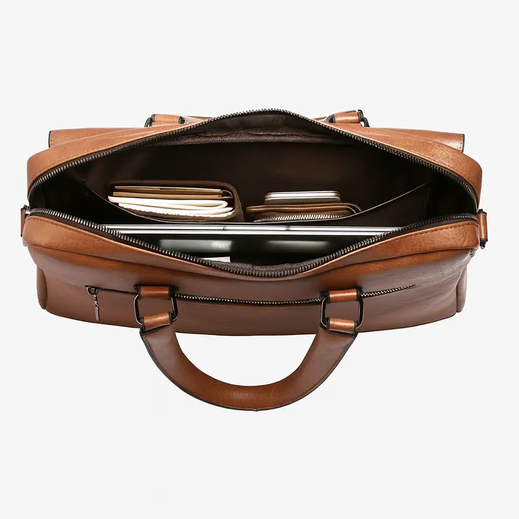 Men’s Business Briefcase – 14 Inch Multi-Compartment Work Bag