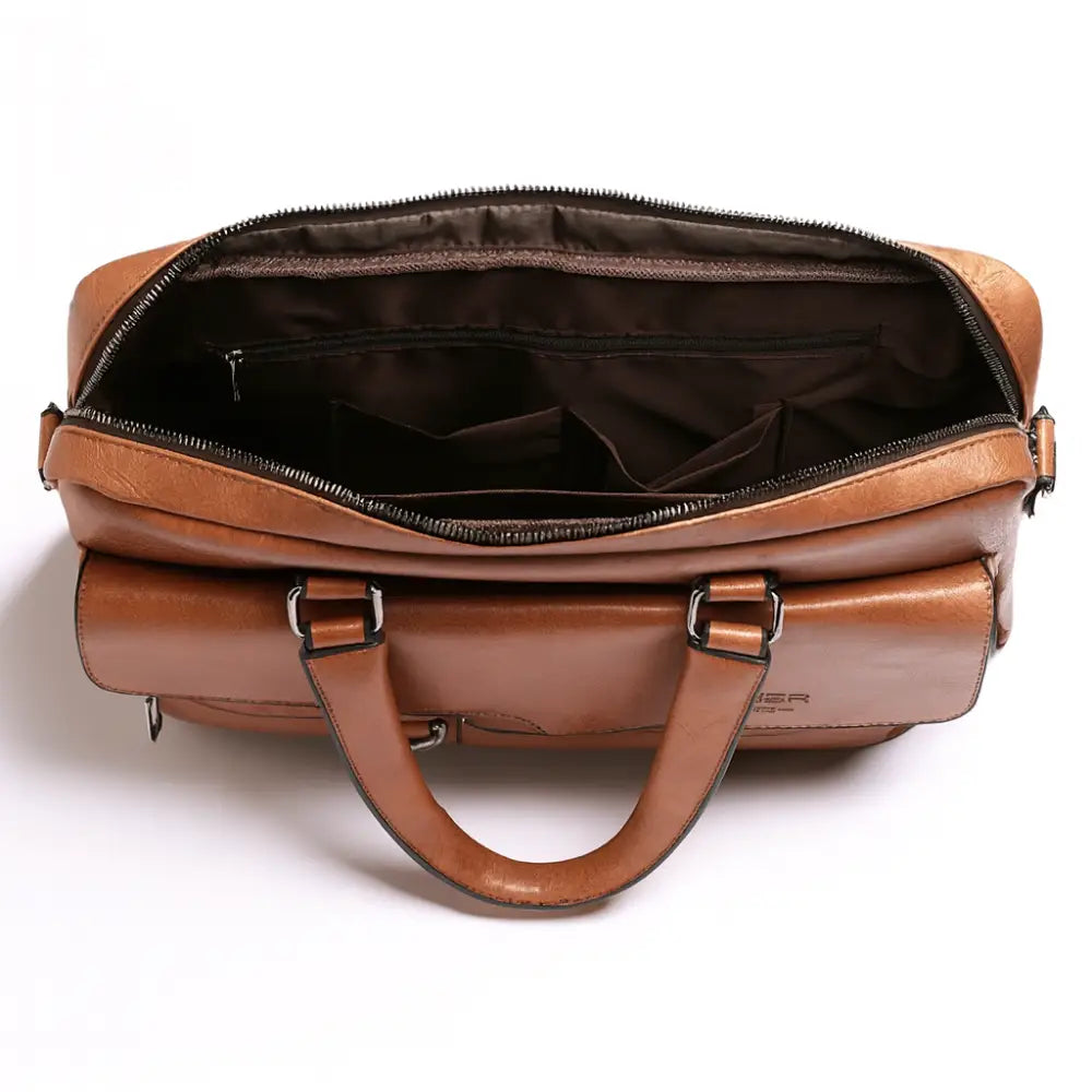 Men’s Business Briefcase – 14 Inch Multi-Compartment Work Bag