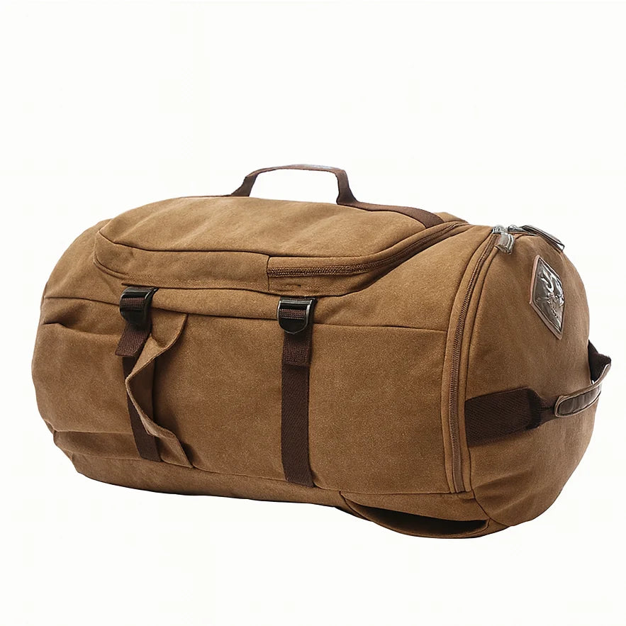 Men’s Canvas Backpack - Convertible 2-Way Carry Bag