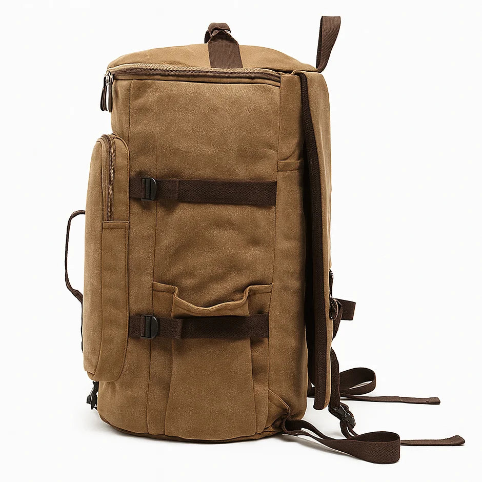 Men’s Canvas Backpack - Convertible 2-Way Carry Bag