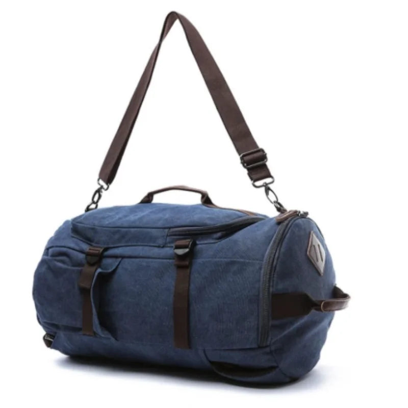 Men’s Canvas Backpack - Convertible 2-Way Carry Bag