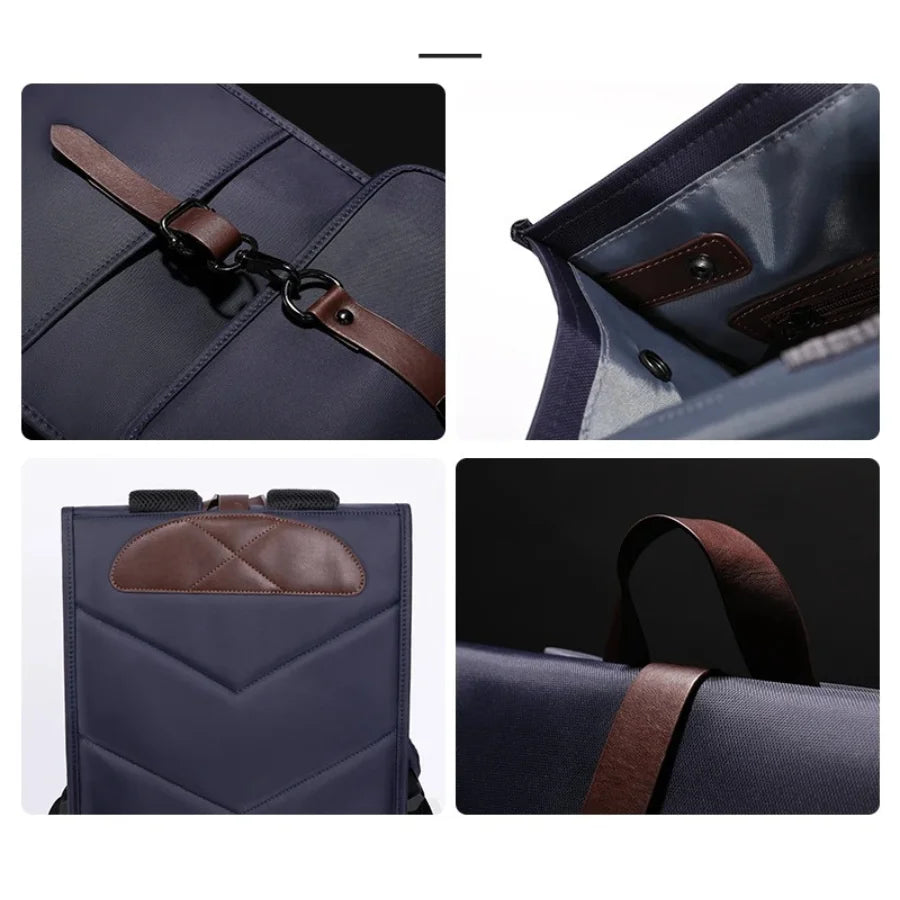 Men’s Canvas Backpack - USB Charging Port Laptop Bag