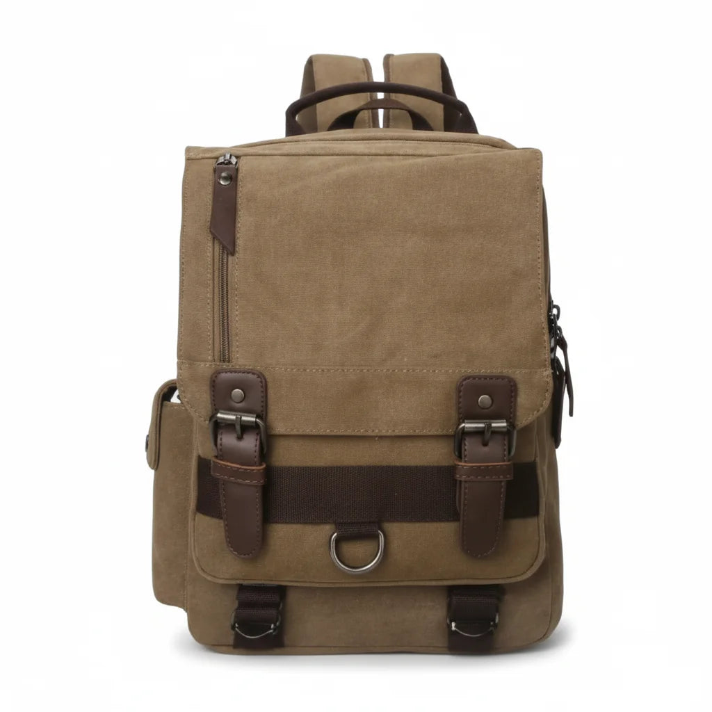 Men’s Canvas Backpack - Vintage Multi-Carry Rucksack