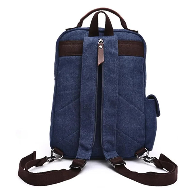 Men’s Canvas Backpack - Vintage Multi-Carry Rucksack