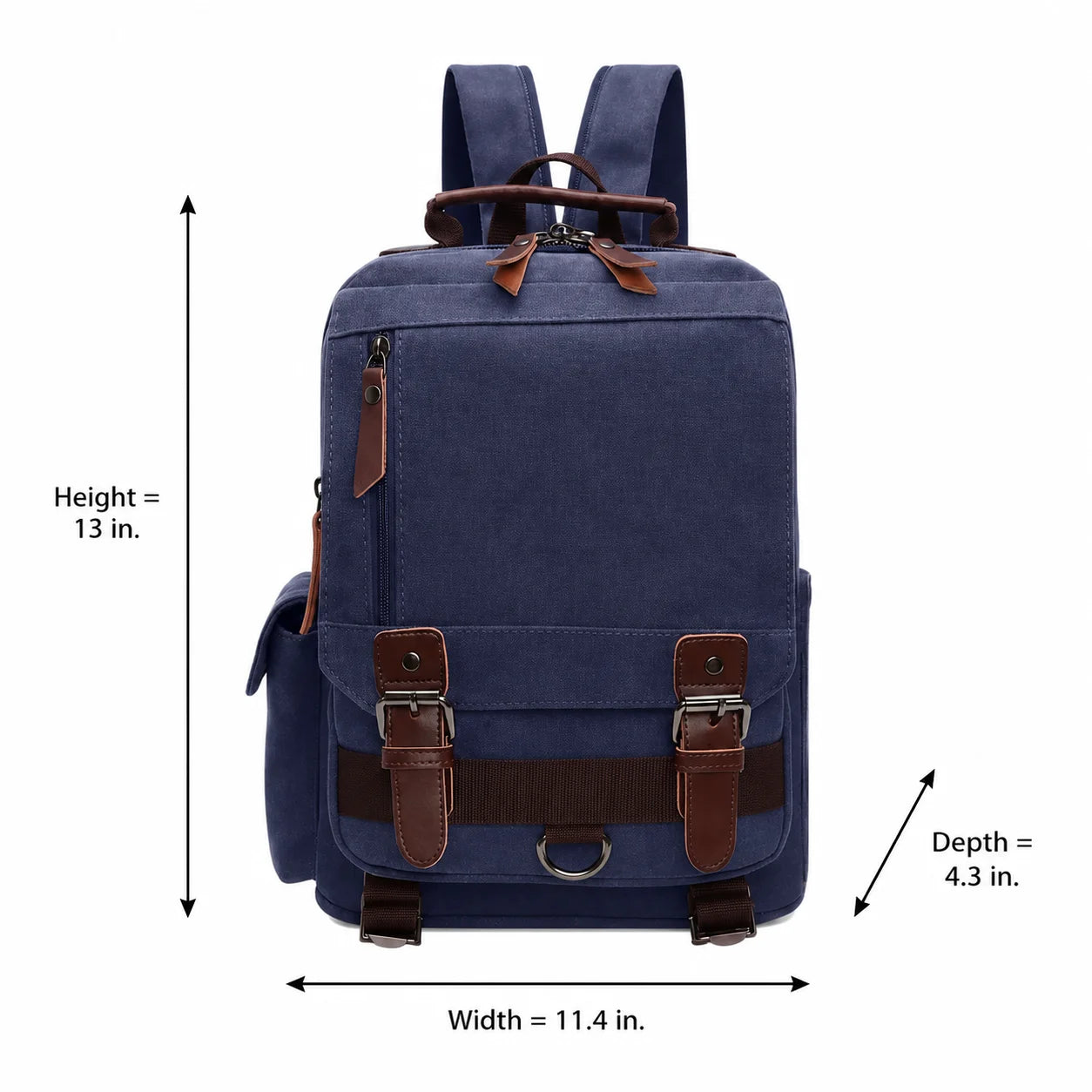 Men’s Canvas Backpack - Vintage Multi-Carry Rucksack