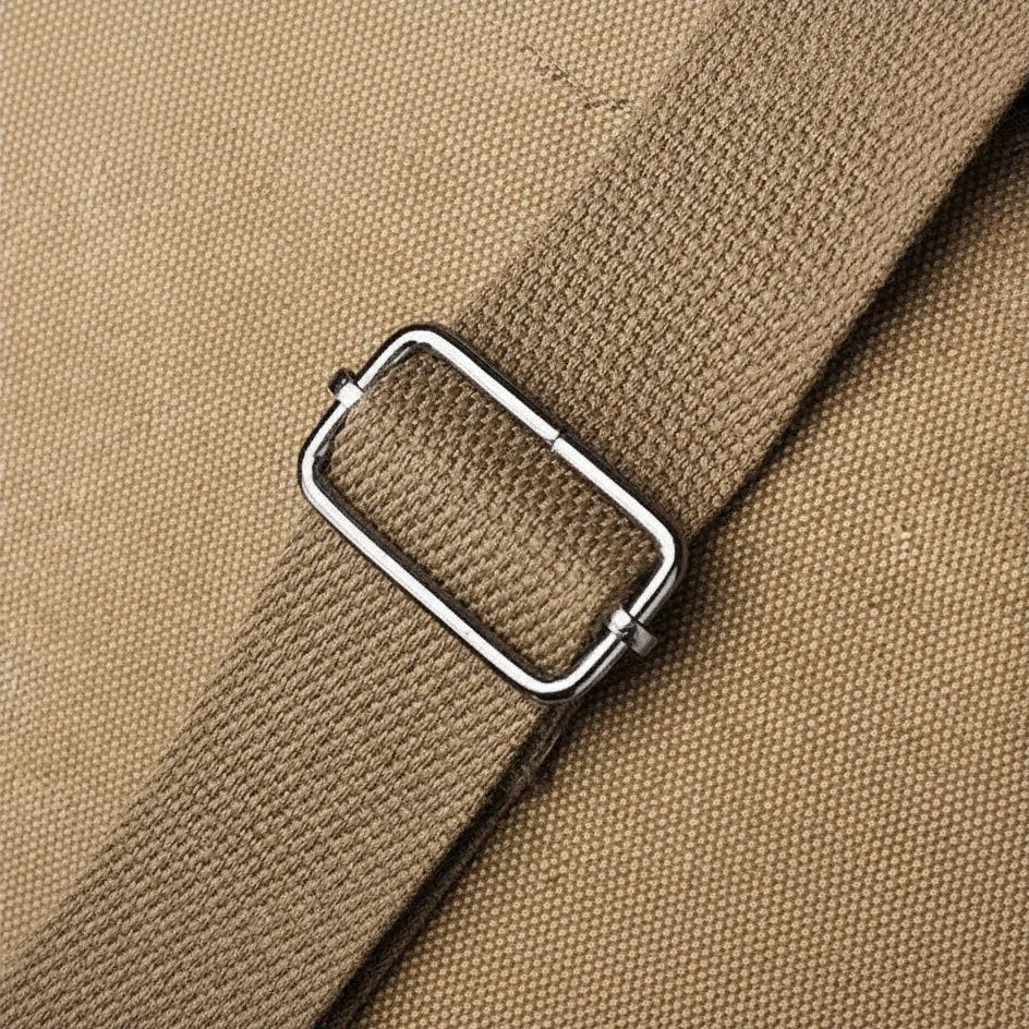 Men’s Canvas Crossbody Bag - Multi-Pocket Shoulder Bag