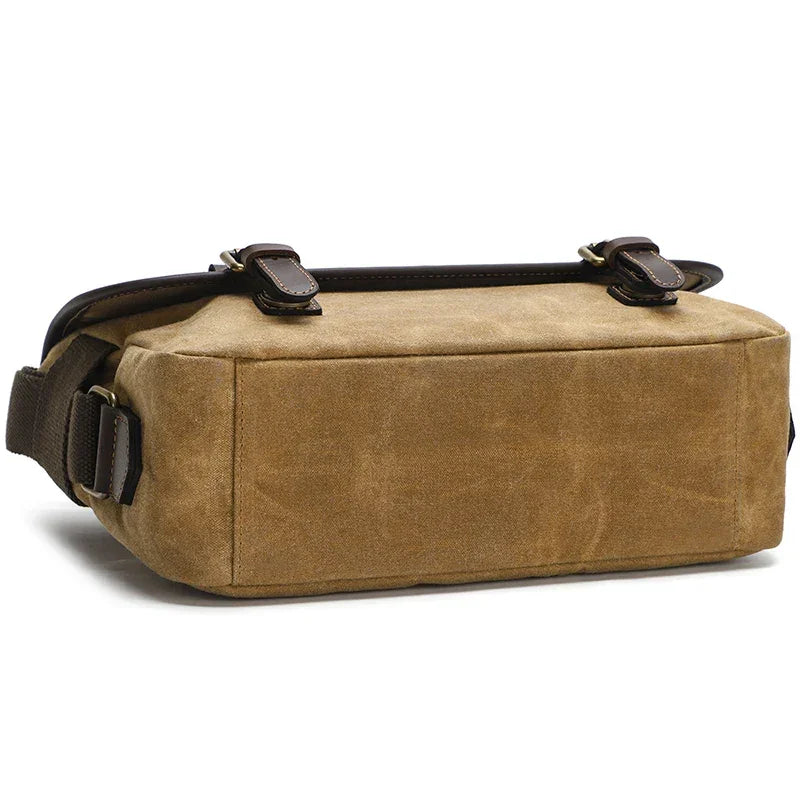 Men’s Canvas DSLR Camera Bag - Padded Lens Compartment