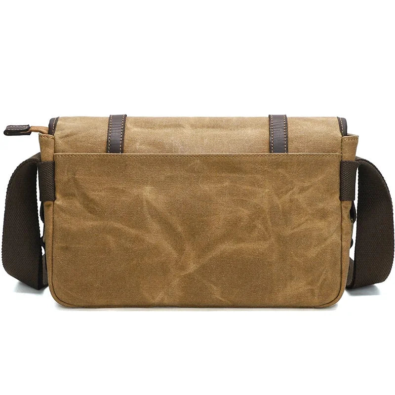 Men’s Canvas DSLR Camera Bag - Padded Lens Compartment