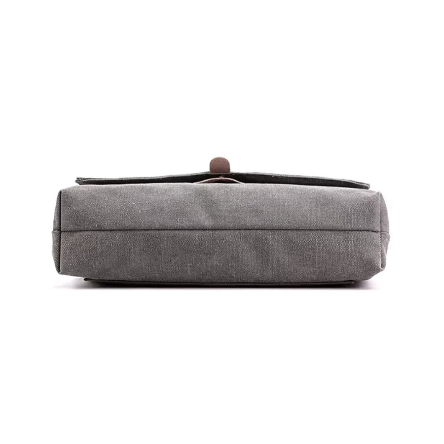 Men’s Canvas Messenger Bag – Flap Closure Everyday Carry