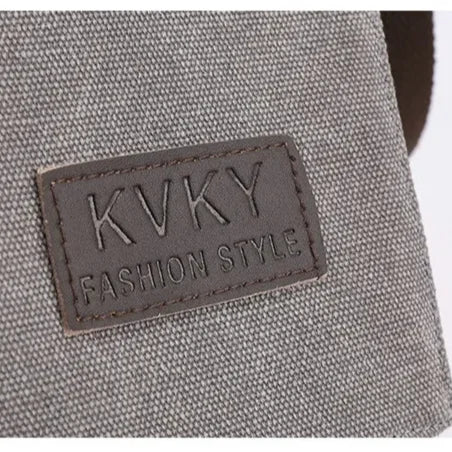 Men’s Canvas Messenger Bag – Flap Closure Everyday Carry