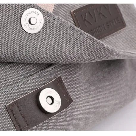 Men’s Canvas Messenger Bag – Flap Closure Everyday Carry