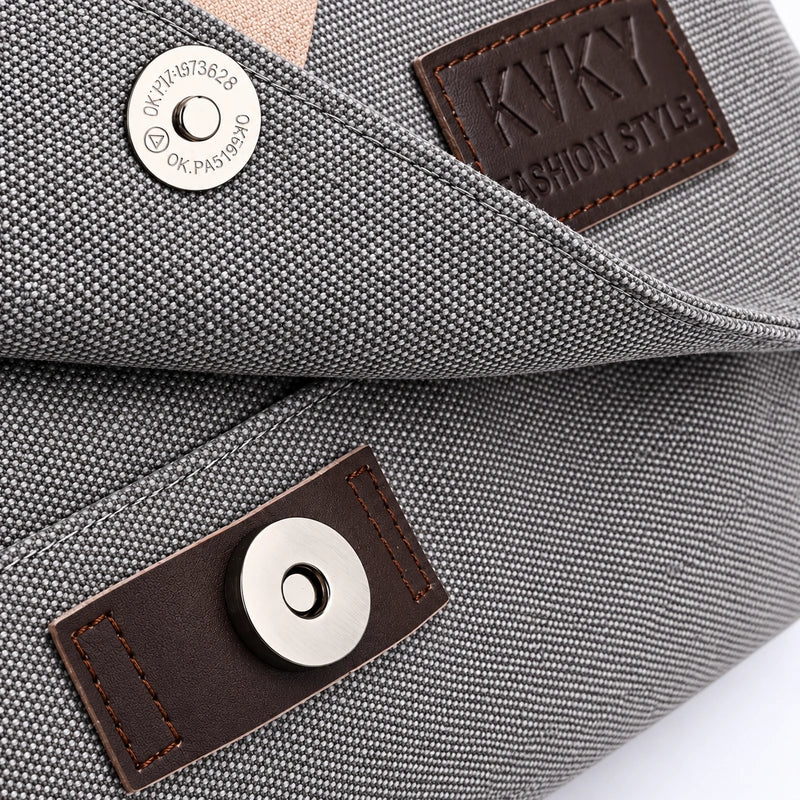 Men’s Canvas Messenger Bag – Flap Closure Everyday Carry