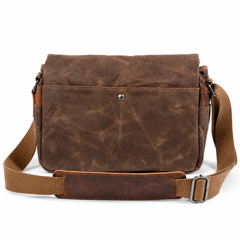 Men’s Small Canvas Messenger Bag - Vintage Everyday Shoulder Bag