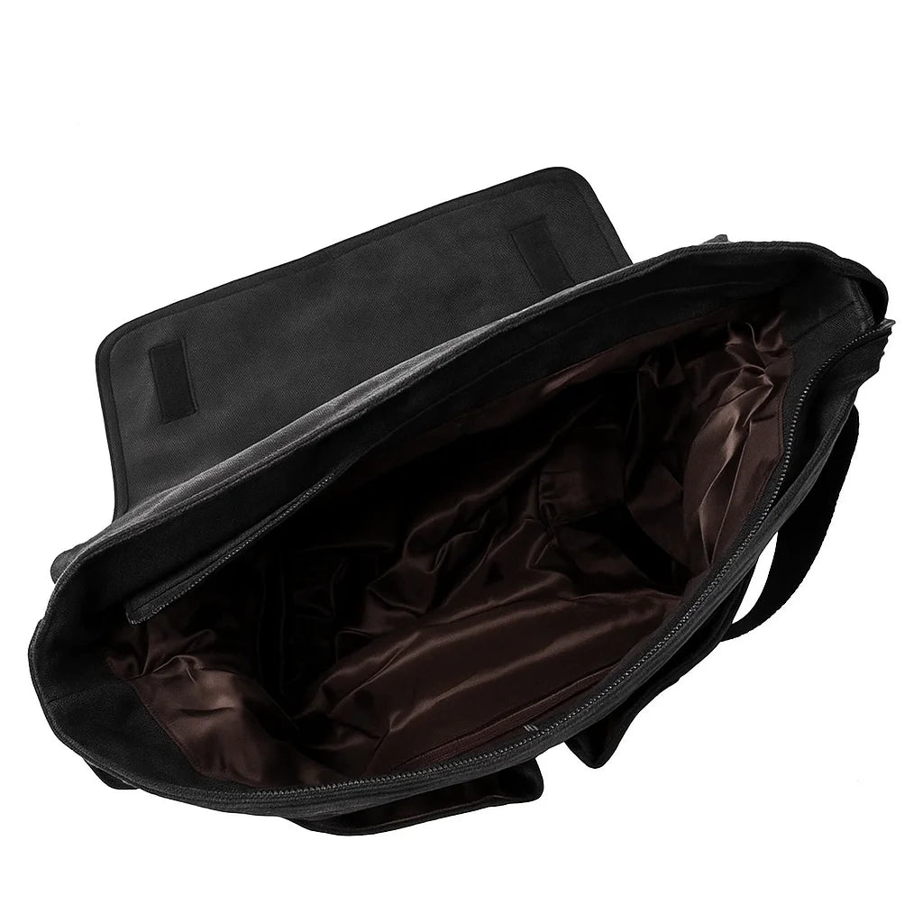 Men’s Canvas Messenger Bag – Vintage Flap Everyday Carry