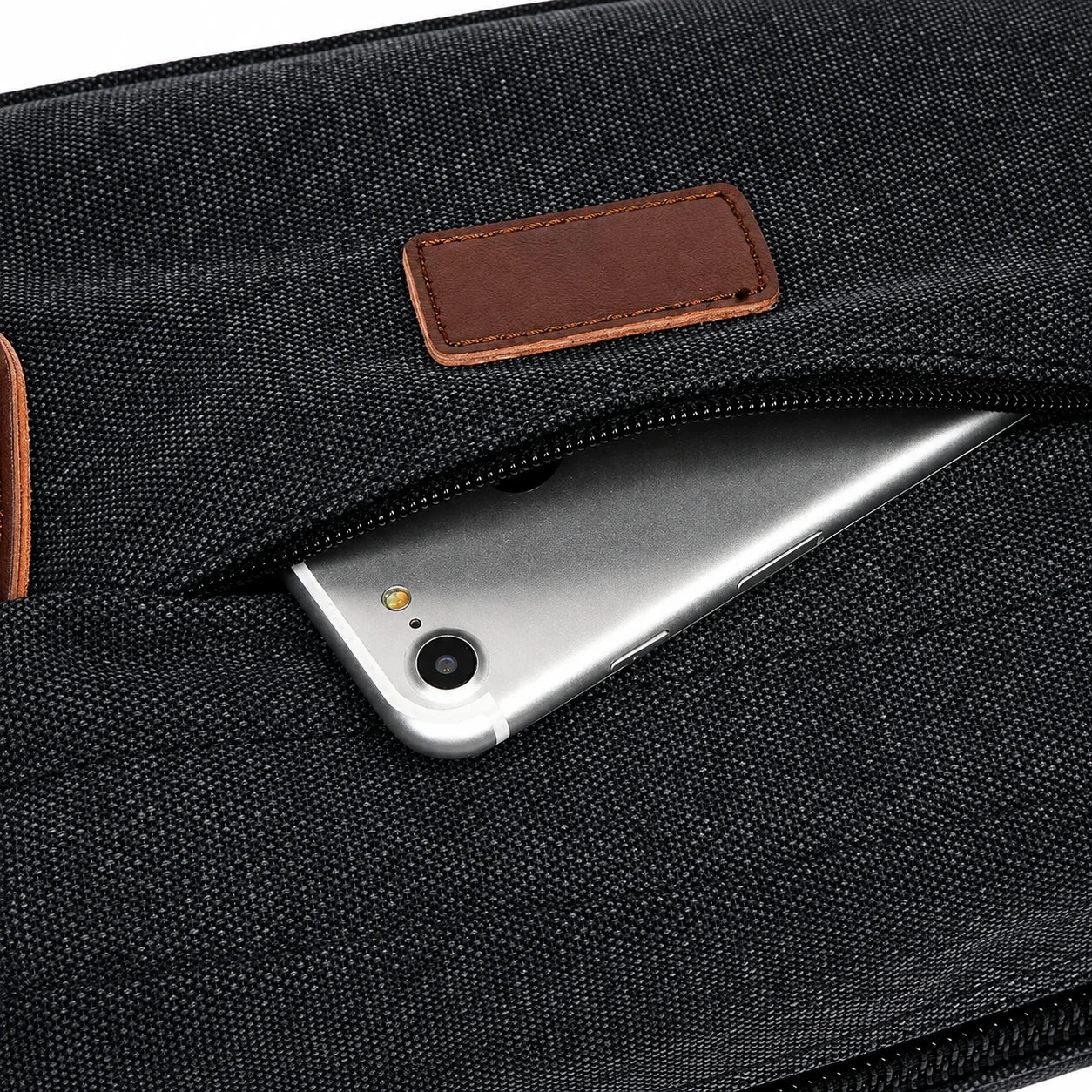 Men’s Canvas Toiletry Bag - Front Pocket Travel Kit