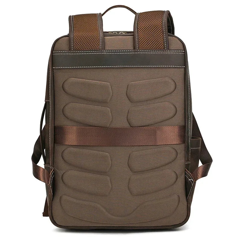 Men’s Crazy Horse Leather Backpack - 15-Inch Laptop Bag