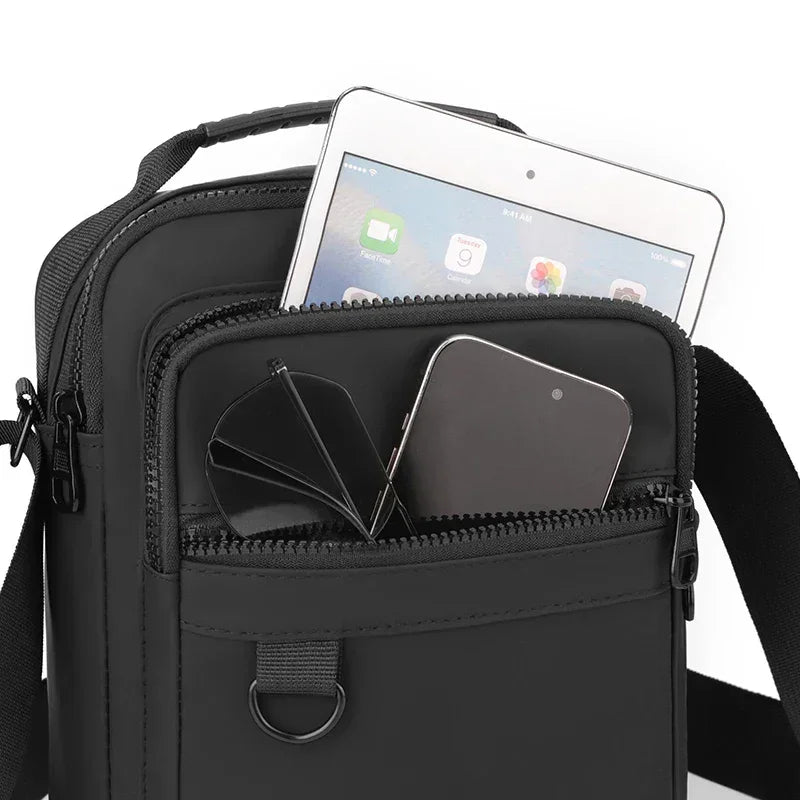 Men’s Crossbody Bag - Dual Zip Pocket Everyday Carry