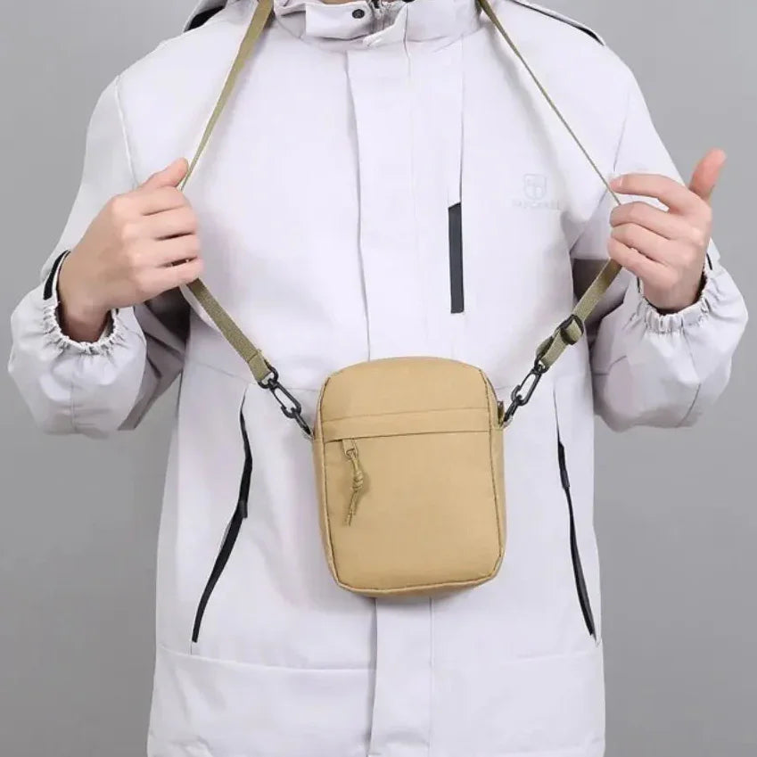 Men’s Crossbody Bag - Small Zip Pocket Carry