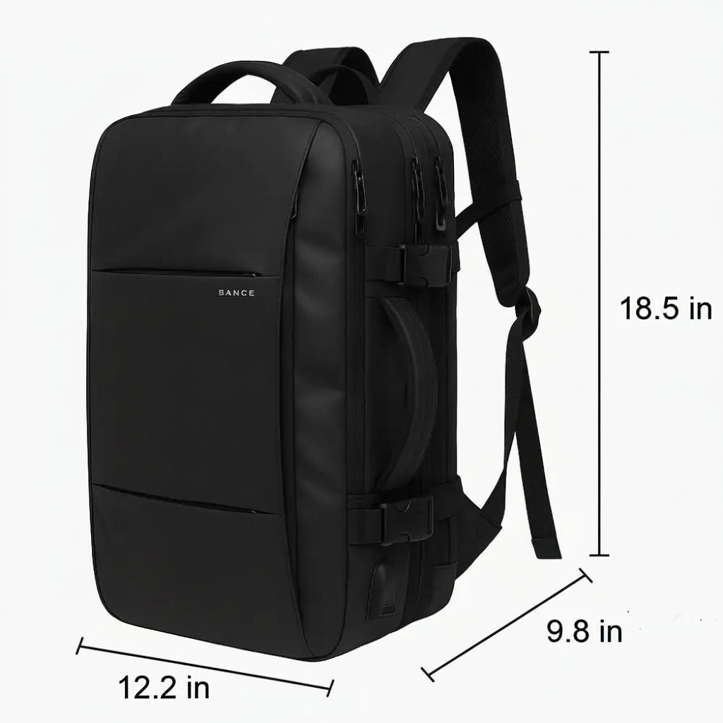 Men’s Expandable Travel Backpack – 22L to 37L Carry-On Cabin Bag - Travel Backpack