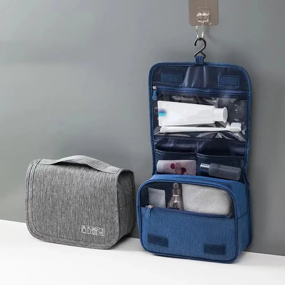 Men’s Hanging Toiletry Bag - 2-Piece Travel Organizer Set