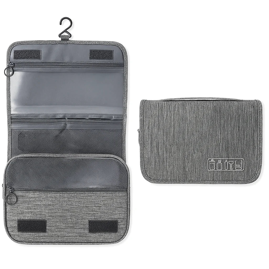 Men’s Hanging Toiletry Bag - 2-Piece Travel Organizer Set