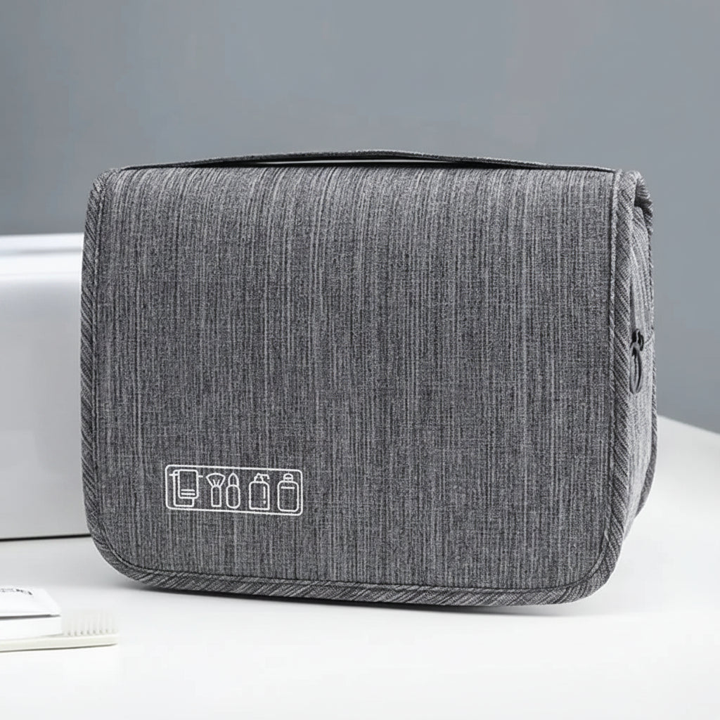 Men’s Hanging Toiletry Bag - 2-Piece Travel Organizer Set