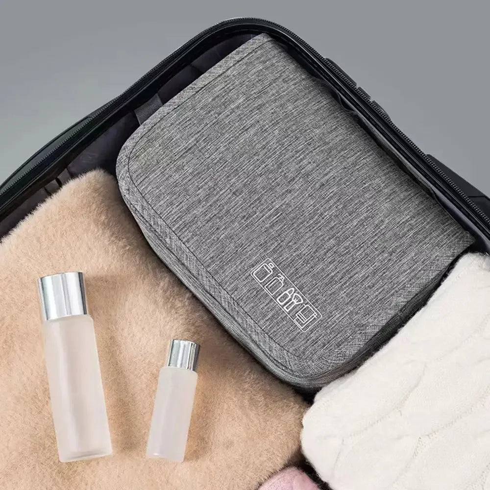 Men’s Hanging Toiletry Bag - 2-Piece Travel Organizer Set